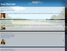 Tablet Screenshot of issaimazhalai.blogspot.com