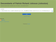 Tablet Screenshot of johnsonancestry.blogspot.com