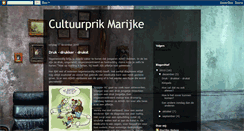 Desktop Screenshot of cultuurprikmarijke.blogspot.com