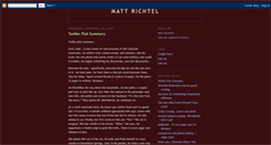 Desktop Screenshot of mattrichtel.blogspot.com