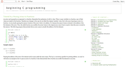Desktop Screenshot of begincprogram.blogspot.com