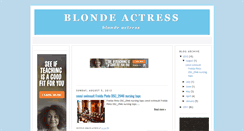 Desktop Screenshot of blondeactress.blogspot.com