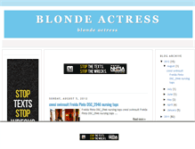 Tablet Screenshot of blondeactress.blogspot.com