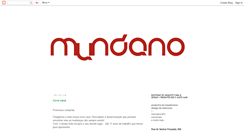 Desktop Screenshot of mundanoobjectos.blogspot.com