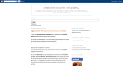 Desktop Screenshot of ilcomunicatostampa.blogspot.com