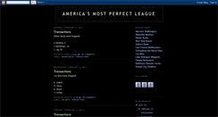 Desktop Screenshot of mostperfectleague.blogspot.com