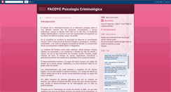 Desktop Screenshot of facdycpsicologiacriminologica.blogspot.com