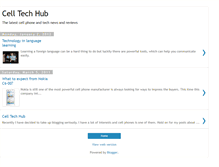 Tablet Screenshot of cellulartechnologyhub.blogspot.com