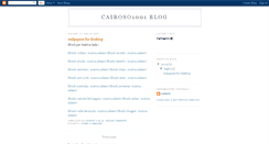 Desktop Screenshot of cairoso1001.blogspot.com
