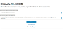 Tablet Screenshot of dhamakatv.blogspot.com