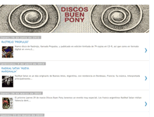 Tablet Screenshot of discosbuenpony.blogspot.com