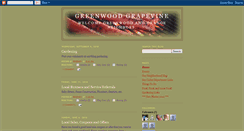 Desktop Screenshot of greenwoodgrapevine.blogspot.com