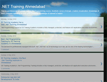 Tablet Screenshot of dotnettrainingcenterahmedabad.blogspot.com