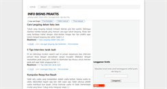 Desktop Screenshot of infobisnispraktis.blogspot.com