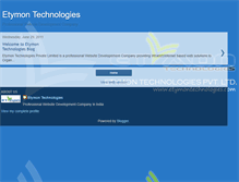 Tablet Screenshot of etymontechnologies.blogspot.com