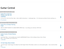 Tablet Screenshot of guitaristscentral.blogspot.com
