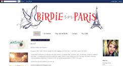 Desktop Screenshot of birdieinparis.blogspot.com