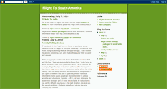 Desktop Screenshot of flighttosouthamerica.blogspot.com