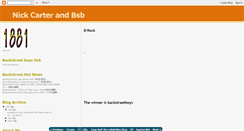 Desktop Screenshot of nickcarterandbsb.blogspot.com