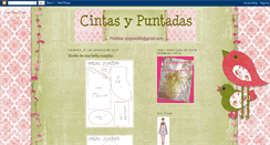 Desktop Screenshot of cintasypuntadas.blogspot.com