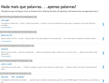 Tablet Screenshot of palavrasemmim.blogspot.com