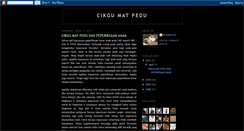 Desktop Screenshot of cikgumatpedu.blogspot.com