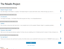 Tablet Screenshot of paladin-project.blogspot.com