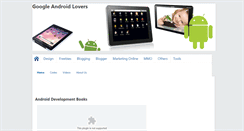 Desktop Screenshot of google-androidlovers.blogspot.com