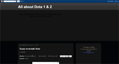 Desktop Screenshot of dota-infos.blogspot.com