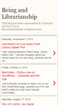 Mobile Screenshot of beingandlibrarianship.blogspot.com
