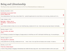 Tablet Screenshot of beingandlibrarianship.blogspot.com