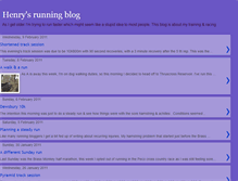Tablet Screenshot of henrysrunningblog.blogspot.com