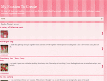 Tablet Screenshot of mypassiontocreate.blogspot.com
