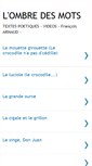 Mobile Screenshot of l-ombre-des-mots.blogspot.com