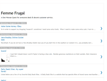 Tablet Screenshot of femme-frugal.blogspot.com