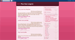 Desktop Screenshot of myplussizelingerie.blogspot.com