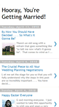 Mobile Screenshot of hoorayyouregettingmarried.blogspot.com
