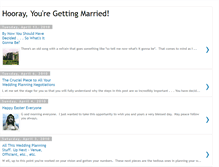 Tablet Screenshot of hoorayyouregettingmarried.blogspot.com