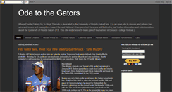 Desktop Screenshot of odetothegators.blogspot.com