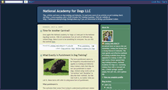 Desktop Screenshot of nationalacademyfordogs.blogspot.com