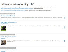 Tablet Screenshot of nationalacademyfordogs.blogspot.com