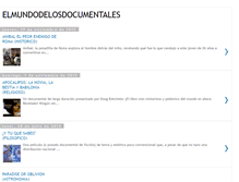 Tablet Screenshot of elmundodelosdocumentales.blogspot.com