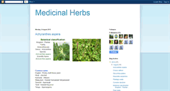 Desktop Screenshot of importantmedicinalherbs.blogspot.com