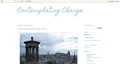 Desktop Screenshot of contemplatingchange.blogspot.com