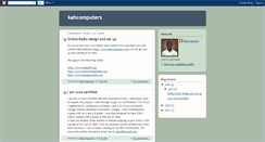 Desktop Screenshot of kahcomputers.blogspot.com