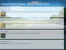 Tablet Screenshot of disneygamesonline.blogspot.com