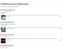 Tablet Screenshot of celebrityaccesshollywood.blogspot.com