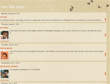 Tablet Screenshot of learningtolovelikecrazy.blogspot.com