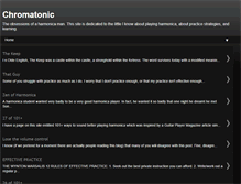 Tablet Screenshot of chromatonic.blogspot.com