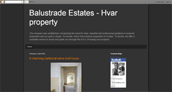 Desktop Screenshot of hvarproperties.blogspot.com